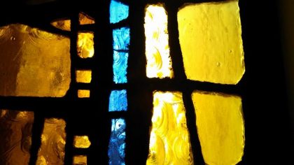 portion of a stained glass window