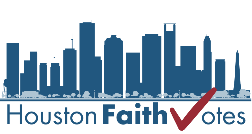 logo for Houston Faith Votes, Texas Impact initiative